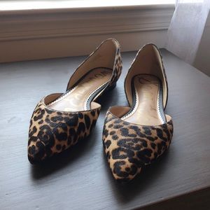 Leopard Pointy Toe Flats